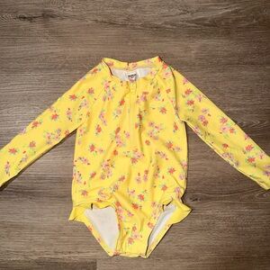 OshKosh B'gosh Yellow Floral Swimsuit